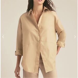 Favorite Daughter Doors Always Open Shirt Cotton Small